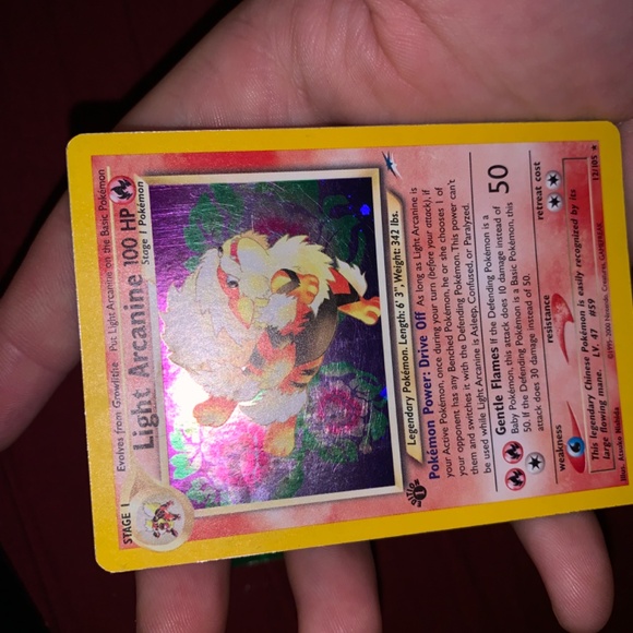 Pokémon Light Arcanine 1st Edition - Picture 8 of 8